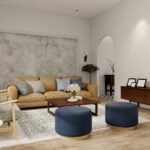 Contemporary living room interior design by Shilpcar Projects