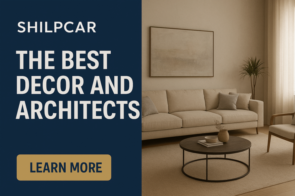 Shilpcar Projects - The Best Decor and Architects | Modern living room with elegant furniture and minimalist design